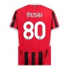 Maglia ufficiale AC Milan Musah 80 Casa 2024-25 per Uomo